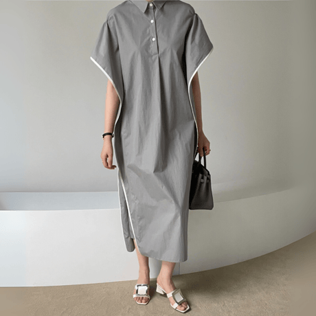 minimal loose silhouette dress　MA1636