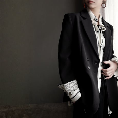 lace cuff tailored jacket　MA1927