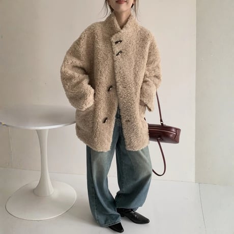 wool toggle shearling coat　MA1679