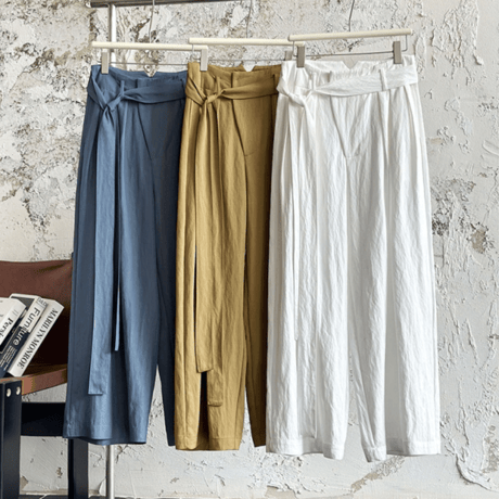 belted volume line pants　MA1532