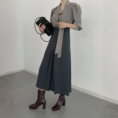 elegant slit high waist skirt　MA1841
