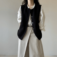structured layering vest　MA1591