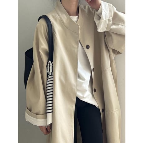 stand collar single coat　MA1135