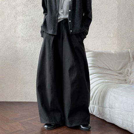 high waist center seam wide pants　MA1863