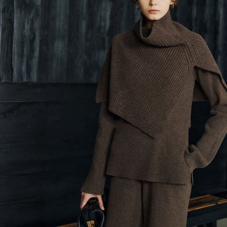 high neck knit snood　MA1657