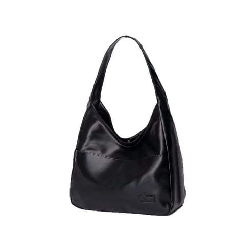 soft curve shoulder bag with outer pocket　MA1889