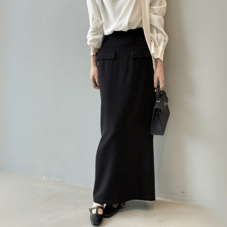 elegant straight tube skirt　MA1593