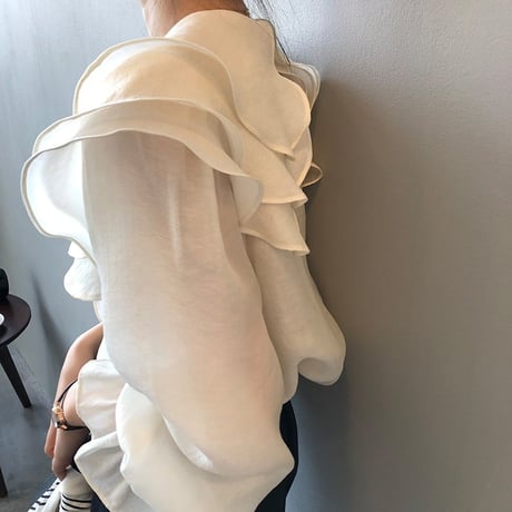 doll collar sweet blouse　MA1169