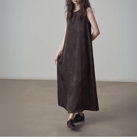 crack pattern loose sleeveless op　MA1413