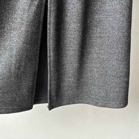 soft fleece a-line slit skirt　MA1729