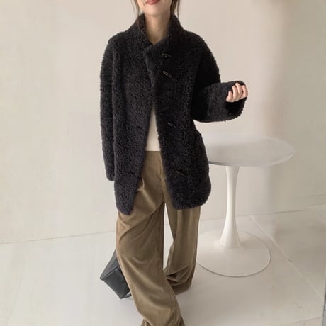 wool toggle shearling coat　MA1679