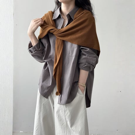 soft knit shoulder stole　MA1658
