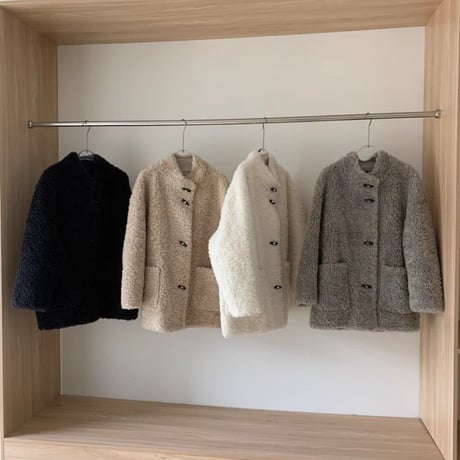 wool toggle shearling coat　MA1679