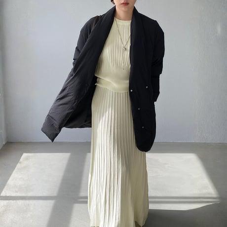 slimming rib knit two-piece set　MA1699