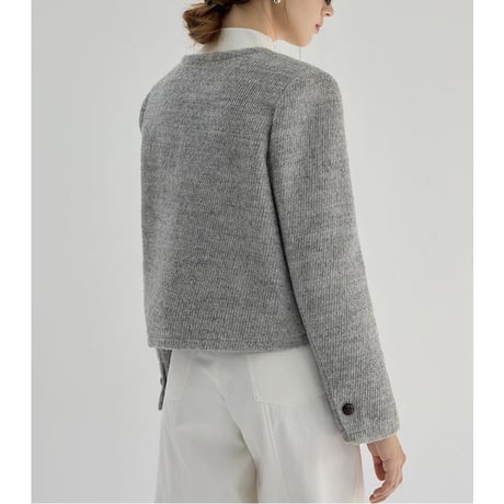 collarless short coat　MA1334