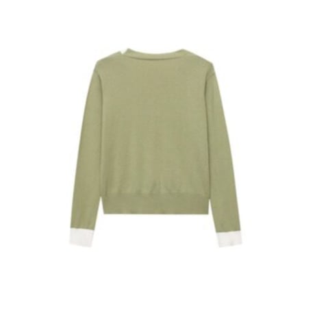 asymmetry colorline knit cardigan　MA1799