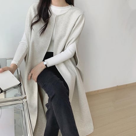 long cape coat　MA1137