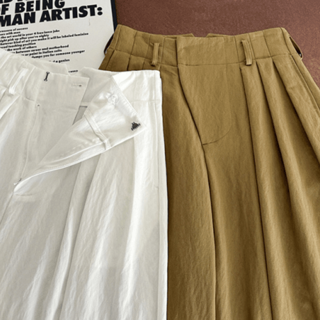belted volume line pants　MA1532