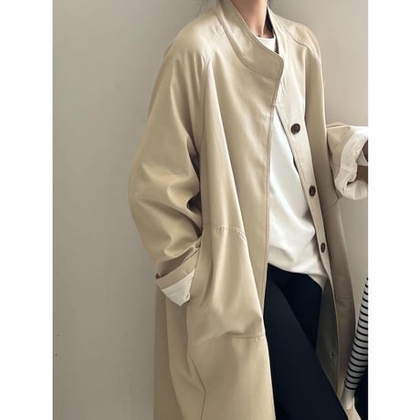 stand collar single coat　MA1135