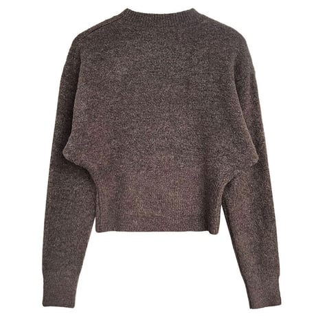 zip-hem knit pullover　MA1706