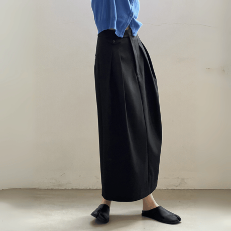 high-waist tuck flare skirt　MA1626