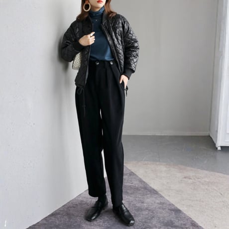 soft fitted turtleneck knit top　MA1717