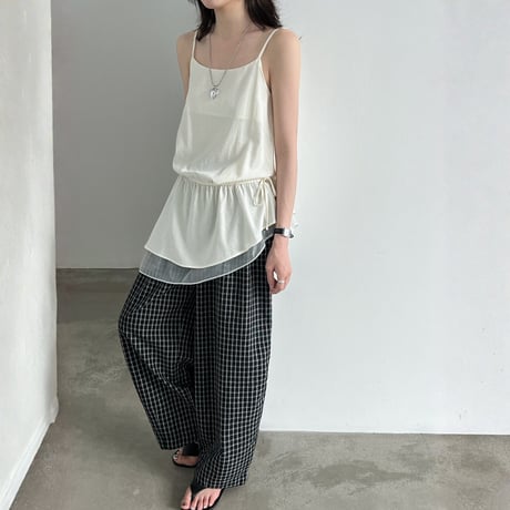 drawstring double hem camisole tops　MA1963