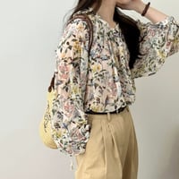 botanical sheer blouse　MA1165