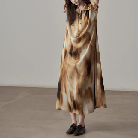 loose fit long shirt dress　MA1382