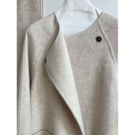 collarless coat & scalf set　MA1300