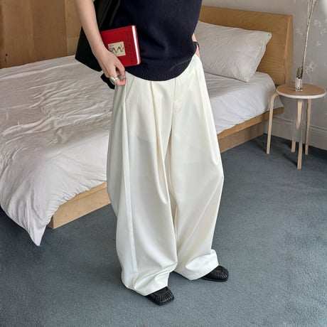 flow tuck wide pants　MA1764