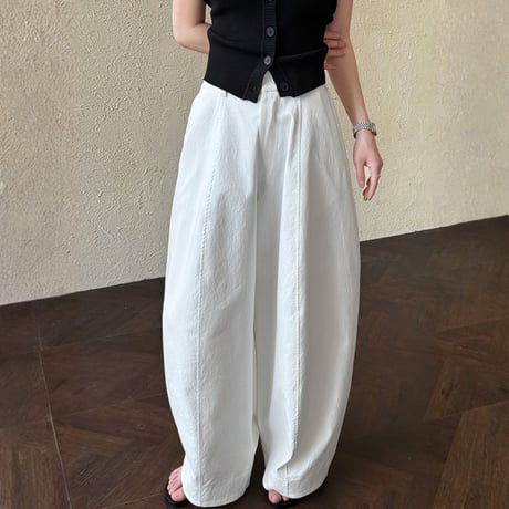 high waist center seam wide pants　MA1863