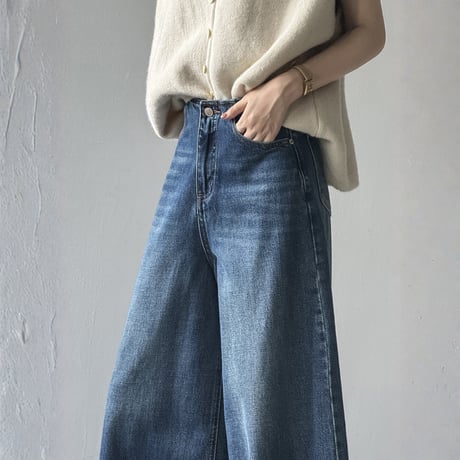 vintage wash wide leg denim　MA1655