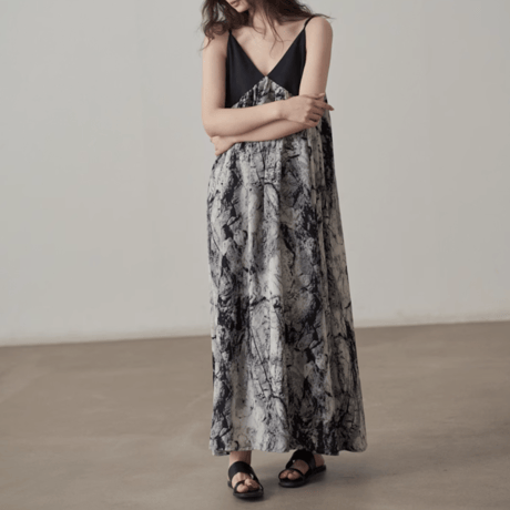 damaged nuance design retro onepiece　MA1431