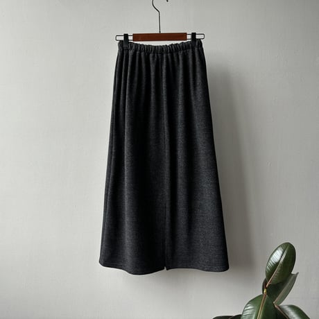 soft fleece a-line slit skirt　MA1729
