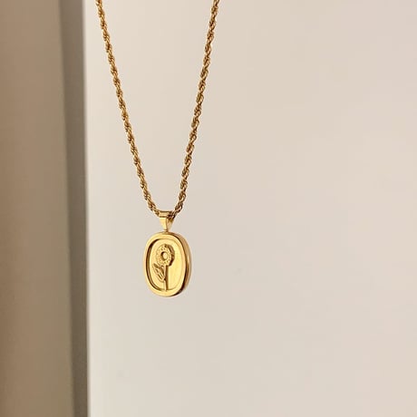 flower charm necklace　MA1127