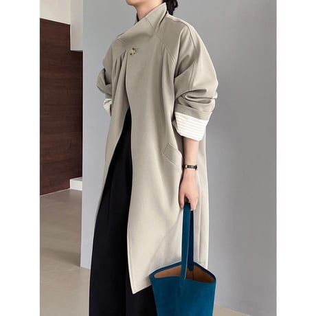 one button stand collar coat　MA1134
