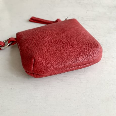 grain leather touch neck mini pouch　MA1899