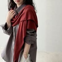 soft knit shoulder stole　MA1658