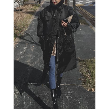 military-style oversized coat　MA1348