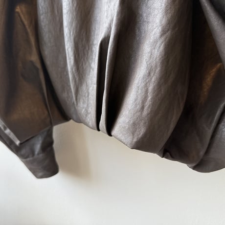 faux leather raglan jacket　MA1692