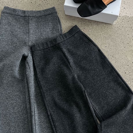layered flare knit pants　MA1791