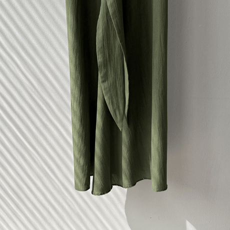 fluid drape vneck dress　MA1566