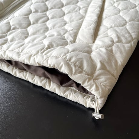 collarless quilted zip jacket　MA1143