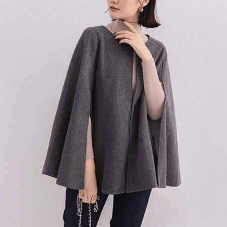 slit sleeve poncho coat　MA1640