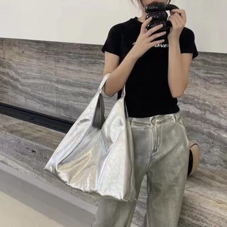 metallic soft shoulder bag　MA1110