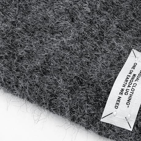 label brushed knit pullover　MA1316