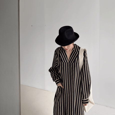striped long dress　MA1461
