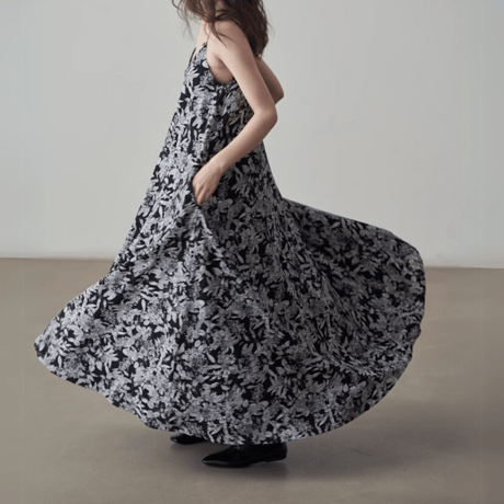 botanical design cami onepiece　MA1424