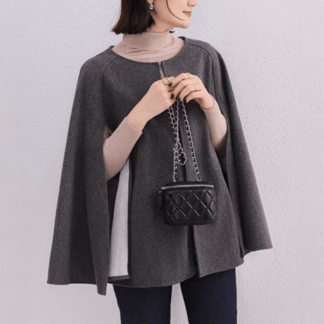 slit sleeve poncho coat　MA1640